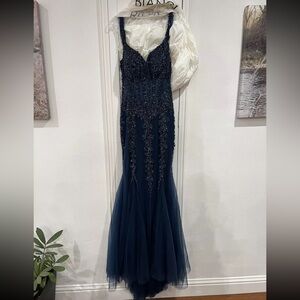 Prom Dress Size 8 Navy